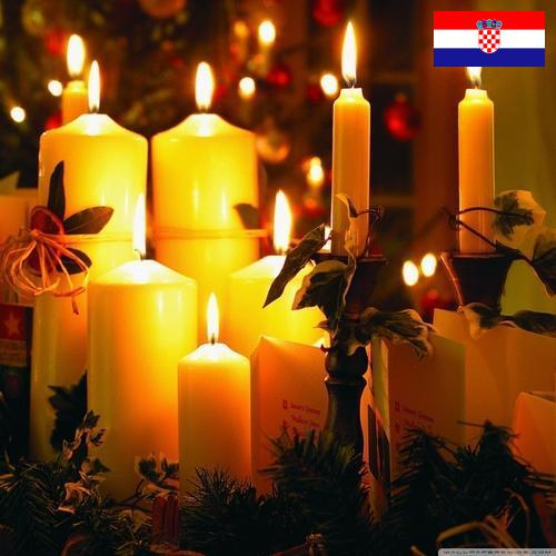 Свечи новогодние из Хорватии