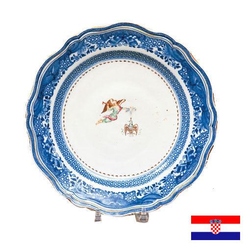 тарелка фарфоровая из Хорватии