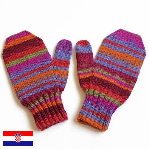 Варежки женские из Хорватии