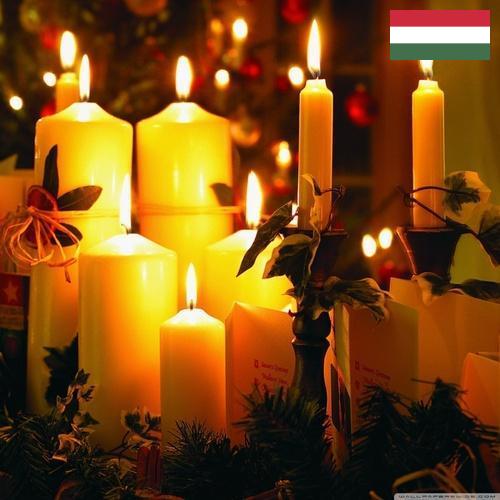 Свечи новогодние из Венгрии