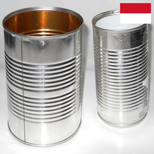 Банки жестяные из Индонезии