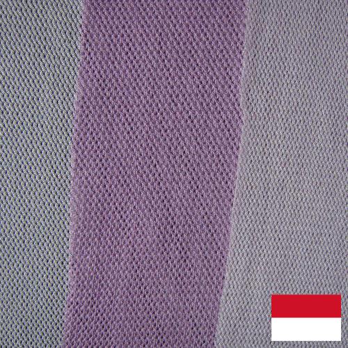 Полотно трикотажное хлопчатобумажное из Индонезии