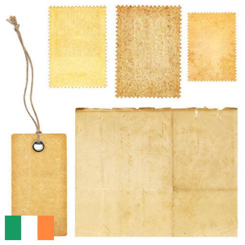 этикетка бумажная из Ирландии