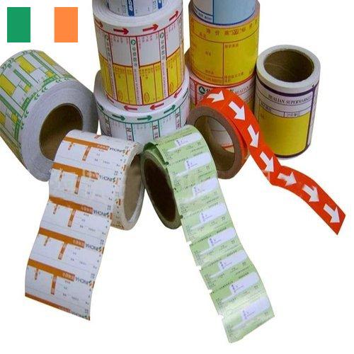 Этикетки самоклеящиеся из Ирландии