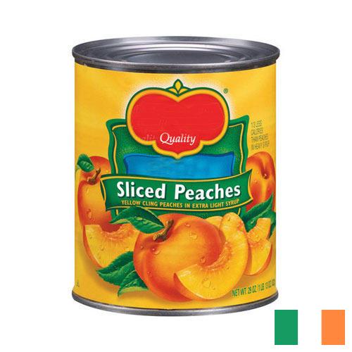 Персики консервированные из Ирландии