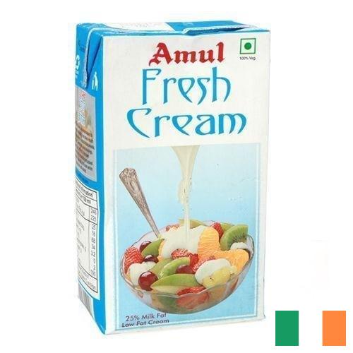 сливки молочные из Ирландии