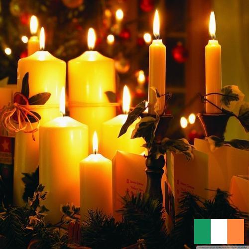 Свечи новогодние из Ирландии