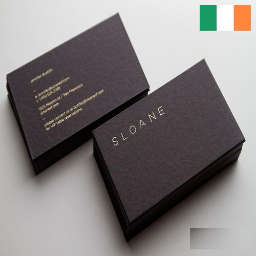 Визитные карточки из Ирландии