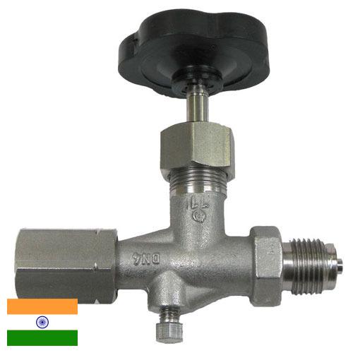 клапан с манометром из Индии