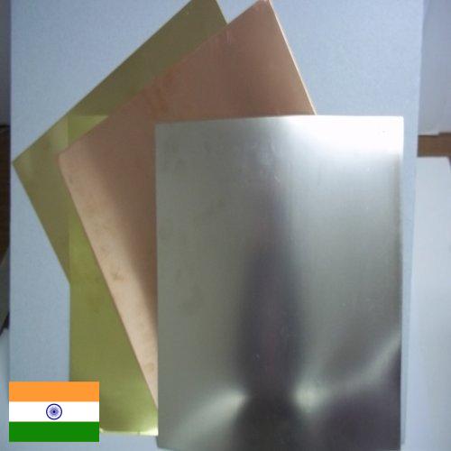Листы металлические из Индии