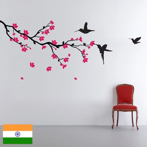 Наклейки на стены из Индии