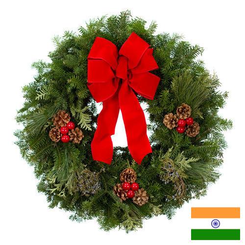 Рождественский венок из Индии