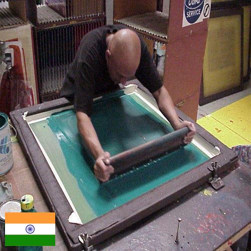 Шелкография из Индии