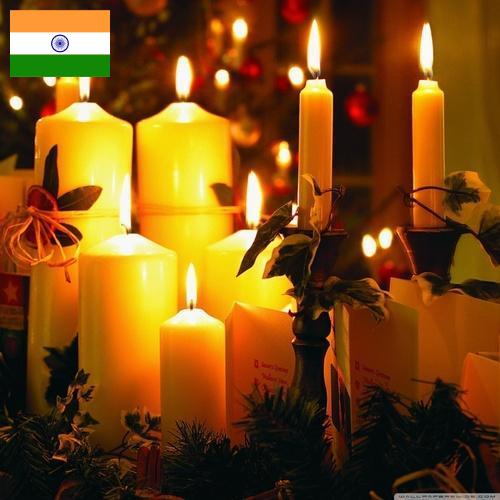 Свечи новогодние из Индии