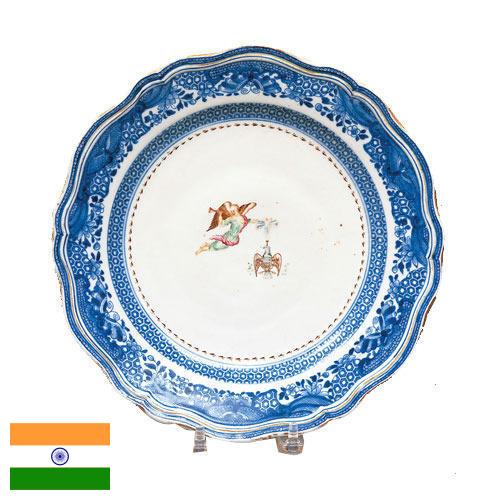 тарелка фарфоровая из Индии