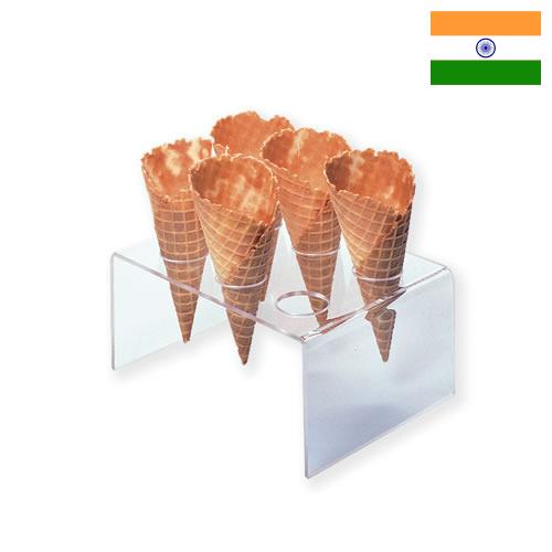 вафельный рожок из Индии