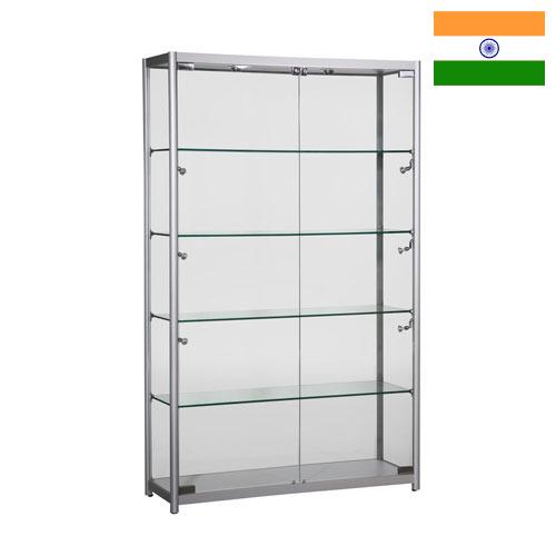 витрина стеклянная из Индии