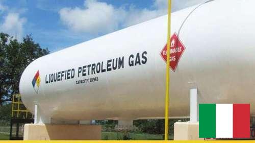 газа сжиженного углеводородного газа из Италии