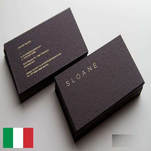 Визитные карточки из Италии