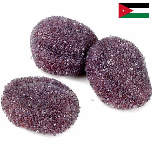 изделия кондитерские сахаристые из Иордании