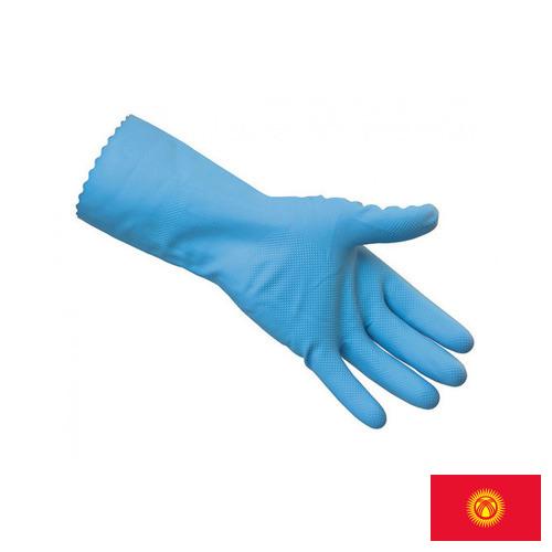 Перчатки резиновые хозяйственные из Киргизии