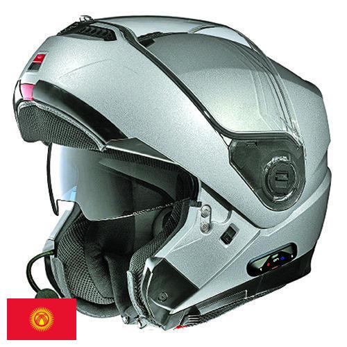 Шлемы мотоциклиста из Киргизии