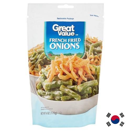 лук жареный из Кореи, Республики