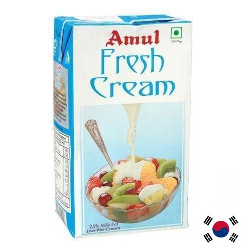 сливки молочные из Кореи, Республики