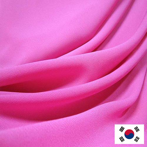 Ткани полиэфирные из Кореи, Республики