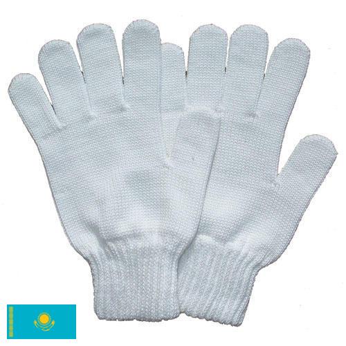 Перчатки хлопчатобумажные из Казахстана