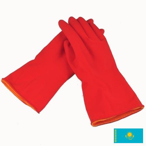 Перчатки хозяйственные из Казахстана
