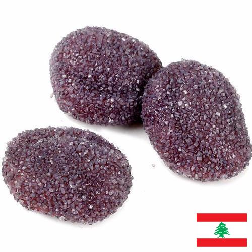 изделия кондитерские сахаристые из Ливана