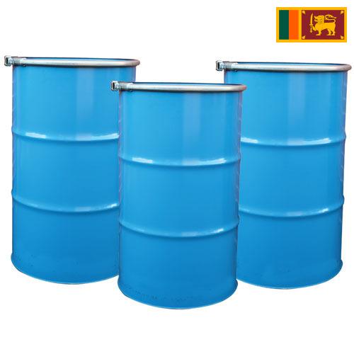 Бочки металлические из Шри-Ланки