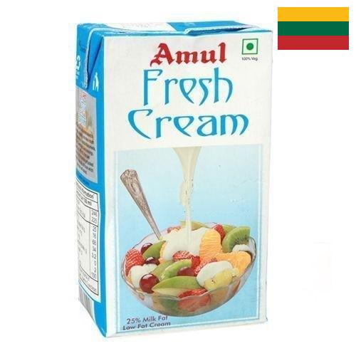 сливки молочные из Литвы