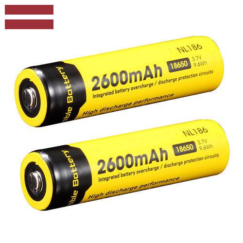 Аккумуляторы литиевые из Латвии