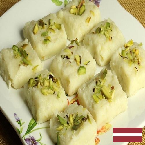 конфеты молочные из Латвии