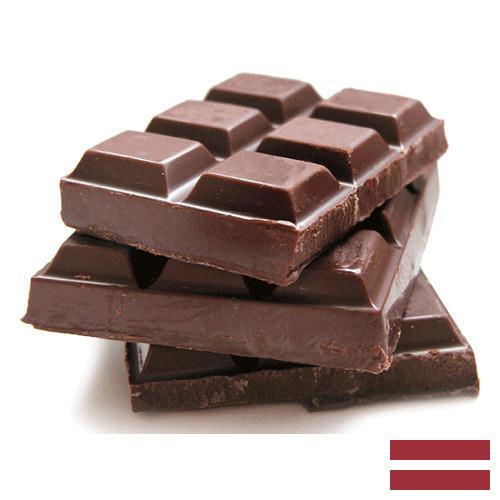 конфеты шоколадные с начинкой из Латвии