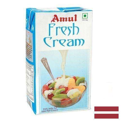сливки молочные из Латвии
