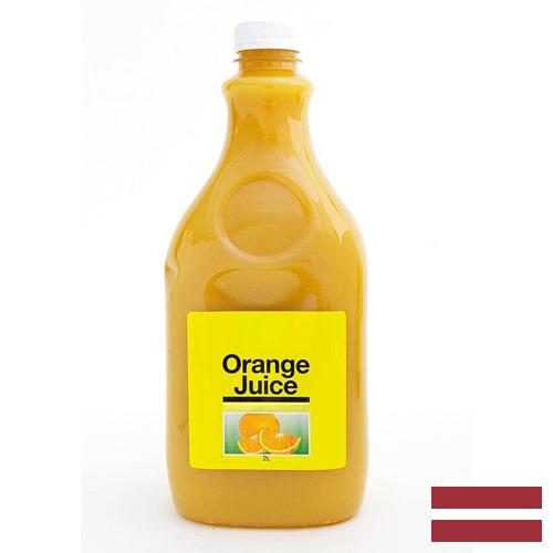 Сок апельсиновый из Латвии