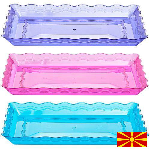 Лотки пластиковые из Македонии