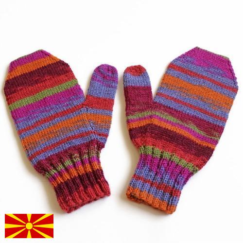 Варежки женские из Македонии