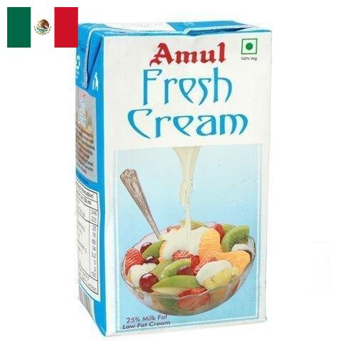 сливки молочные из Мексики