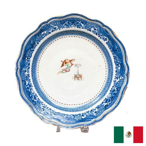 тарелка фарфоровая из Мексики