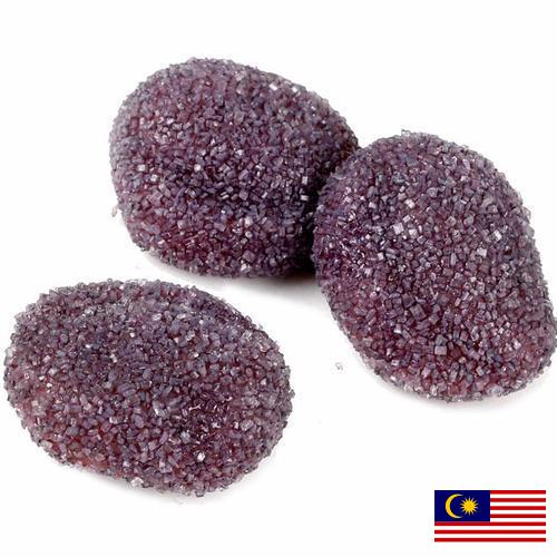 изделия кондитерские сахаристые из Малайзии