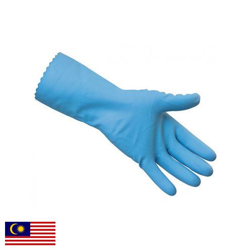 Перчатки резиновые хозяйственные из Малайзии