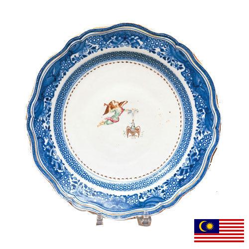 тарелка фарфоровая из Малайзии