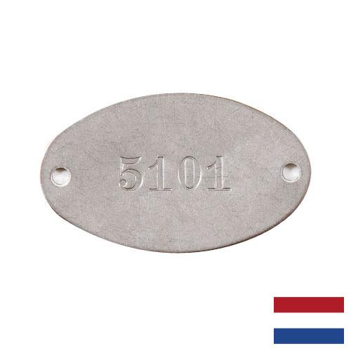 Таблички металлические из Нидерландов