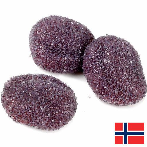 изделия кондитерские сахаристые из Норвегии