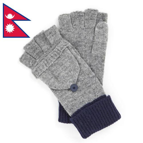 Перчатки трикотажные из Непала