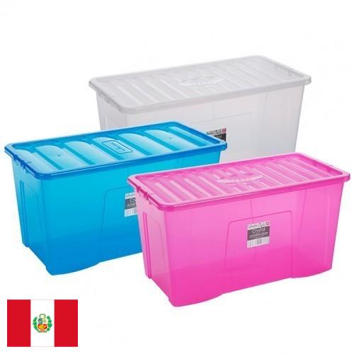 коробка пластиковая из Перу